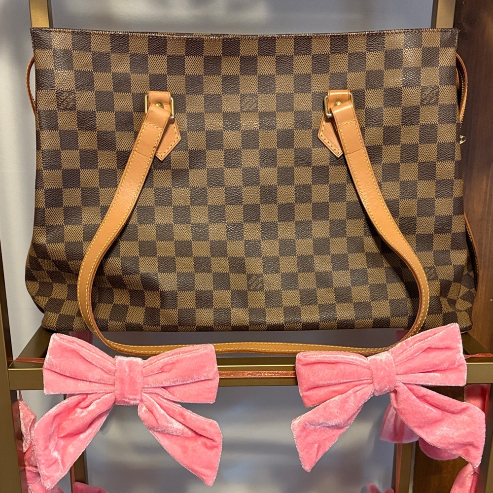 Checkered Brown LV Tote Bag